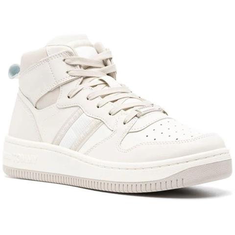 Retro Basket Mix Booties Stivaletti Pelle Scarpe Donna Bianco Eu 36, En0en02205 Ybi - Foto 1