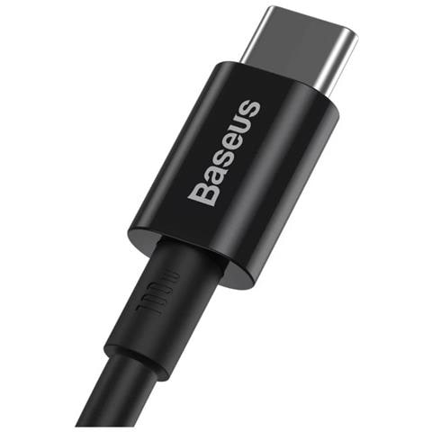 Cavo Di Trasferimento E Ricarica Da Usb-c A Usb-c 100w 2m, Nero - Foto 2