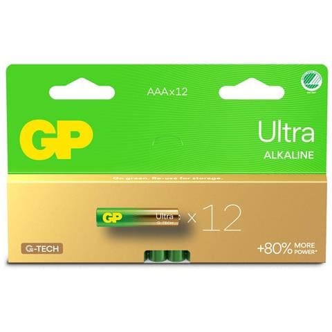 Gp Ultra Alkaline Aaa Battery, 24au/lr03, 12-pack - Foto 1