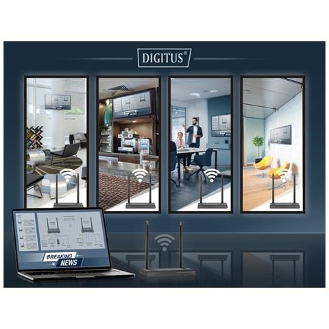 Set Trasmettitore e Ricevitore Wireless HDMI KVM Extender /HDMI Splitter (1:4) UHD 4K / 30Hz / Portata 150 m - Foto 2