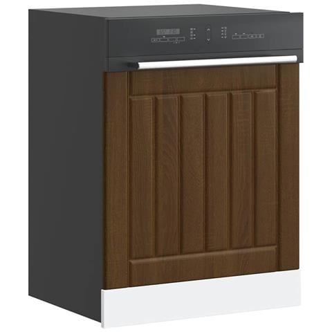 Pannello Lavastoviglie Lucca Rovere Marrone Legno Multistrato - Foto 1