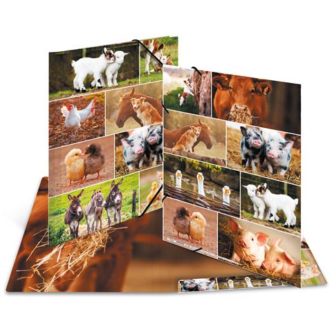 Sammelmappe A3 Bauernhoftiere raccoglitore ad anelli Multicolore - Foto 1