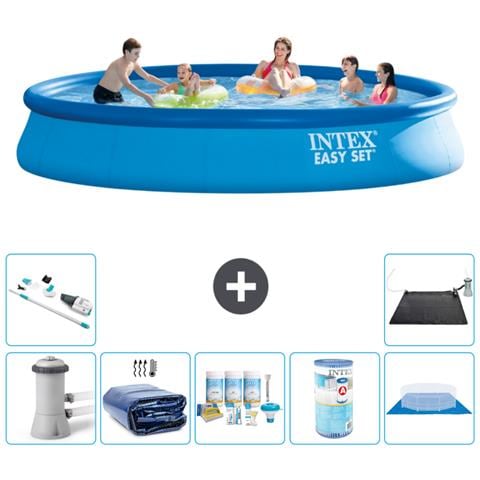 Piscina Fuori Terra - In Giro - 457x84 Cm - Blu - Include Accessori Coordinati A1214 - Foto 1