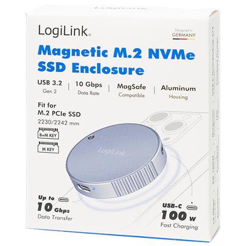 UA0438 contenitore di unità di archiviazione Box esterno SSD Grigio M. 2 - Foto 8