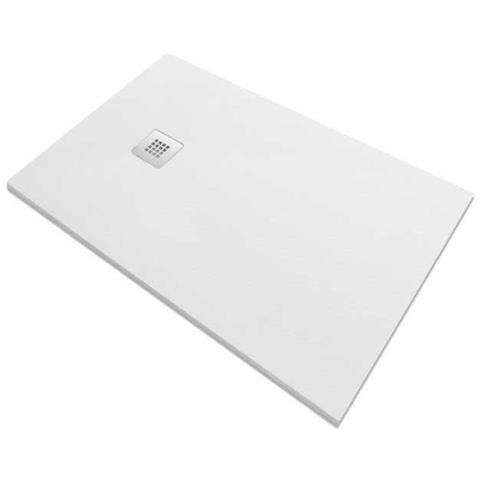 Piatto Doccia 120x80 Cm Effetto Pietra Marmoresina Easystone Riducibile Kenya Bianco - Foto 1