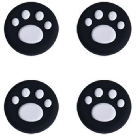 Set Di 4 Protezioni Joystick Paradise Switch 2 - Copri-levette In Silicone A Forma Di Zampa Di Gatto White+black - Foto 1