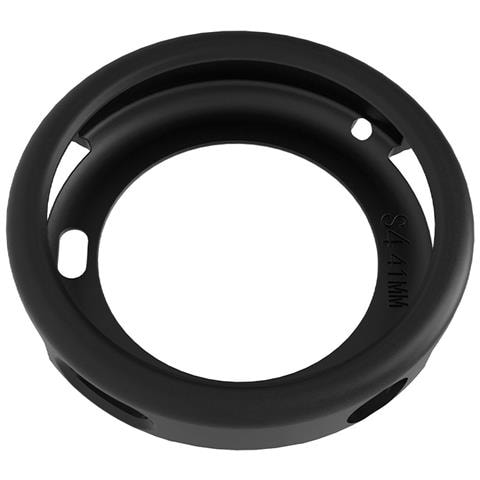 Custodia Protettiva Nera In Silicone Compatibile Con Xiaomi Watch S4 - 41mm - Foto 3