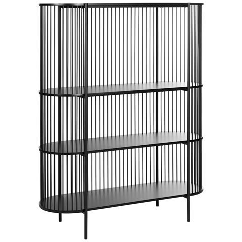 Mobile Con 3 Ripiani Birson 151 Cm Nero - Foto 2