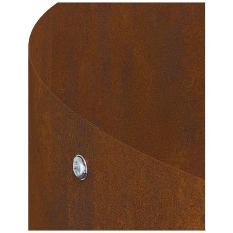 Vasi da giardino 5 pcs Marrone 30 x 30 x 20 cm Acciaio corten - Foto 9