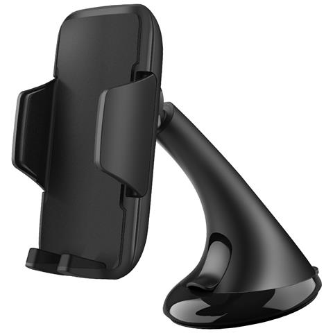 Supporto Per Auto Per Smartphone Universale, Fissaggio A Ventosa, Rotazione A 360°, Nero - Foto 1