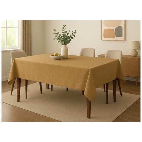 Tovaglia Cucina Soggiorno Antimacchia Idrorepellente Linen 120x160 Caffe Latte - Foto 5
