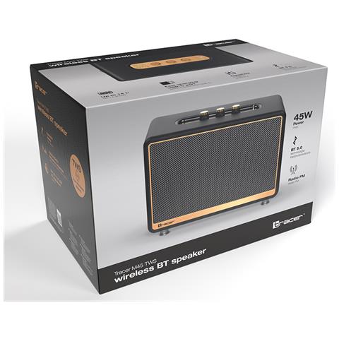 Altoparlante M45 Wireless 45W Con cavo e senza cavo Nero - Foto 5