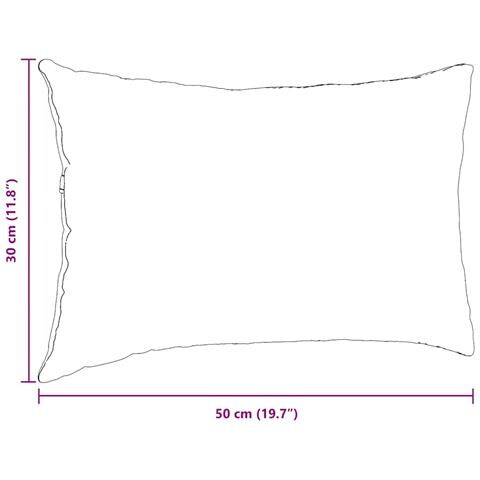 Cuscini da Divano 2 pcs Rosso 50 x 30 cm Tessuto - Foto 9