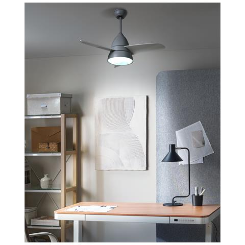 Ventilatore A Soffitto Con Luce Strawberry Grigio - Foto 1