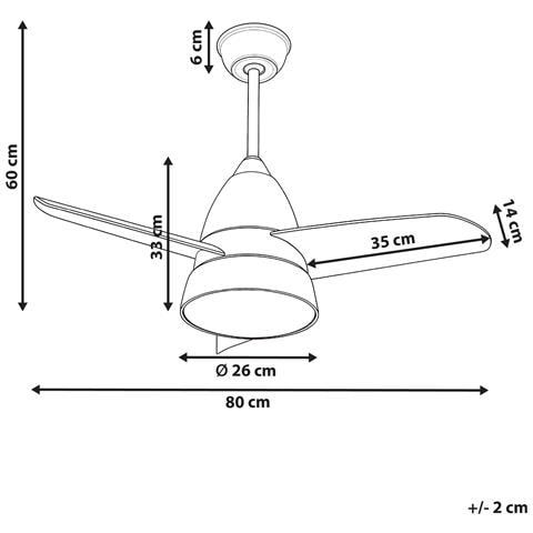 Ventilatore A Soffitto Con Luce Strawberry Grigio - Foto 6