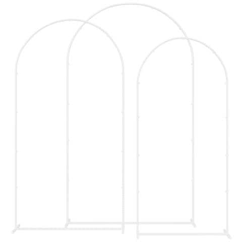 Arco Nuziale 3 pcs Bianco Acciaio - Foto 1