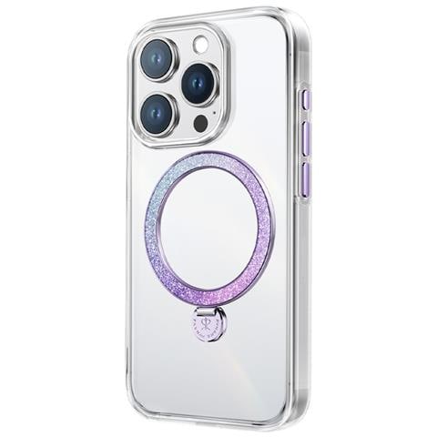 Cover per iPhone 15 Pro Max - TPU+PC, Viola, MagSafe - Foto 2