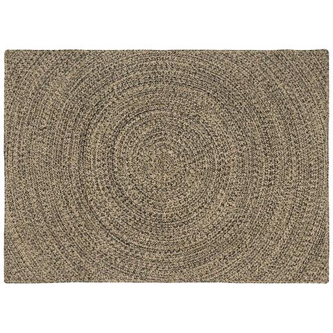 Tappeti per area Naturale e Nero 140 x 200 cm Juta - Foto 1