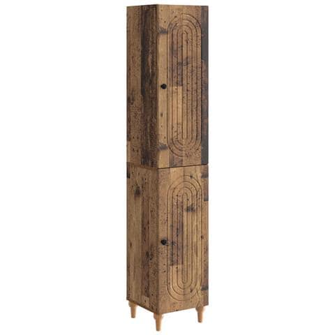 Set di armadi 2 pcs Legno antico Legno ingegnerizzato - Foto 1