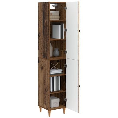 Set di armadi 2 pcs Legno antico Legno ingegnerizzato - Foto 2