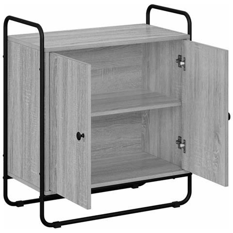 Credenza Sonoma grigio 68 x 35 x 75 cm Legno ingegnerizzato - Foto 2