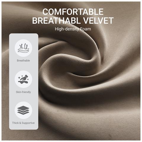 Set Di 2 Sedie Da Pranzo Seduta Imbottita 50x56x83cm - Kaki - Foto 8