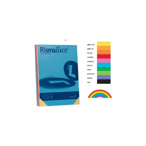 carta rismaluce 140gr a3 200fg mix 5 colori - Foto 1