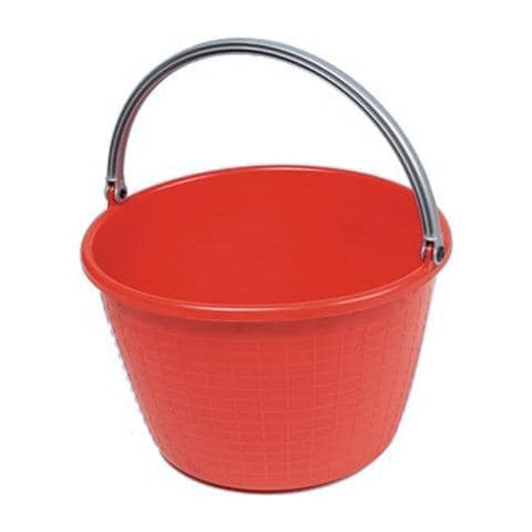 Secchio cesta agricola tonda in plastica con manico Lt 16 - Foto 1
