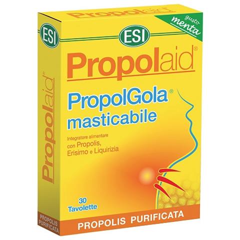 Propolaid propolgola masticabile 30 tavolette alla menta con propoli x gola - Foto 3