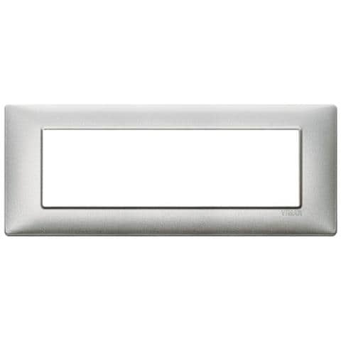 Placca 7 Moduli Argento Metallizzato Plana - Foto 4
