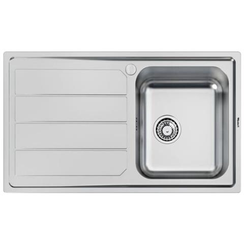 Lavello incasso 1 vasca a destra 86cm Colore acciaio satinato - Foto 2