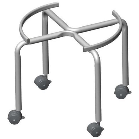 Supporto Con Ruote X Contenitore Olio Lt. 25 30 50 Piede Fusto Botte Carrello - Foto 2