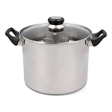 Olla 22x18cm Pentola 22 X 18 Cm Inox Habitat Qd, Acciaio, Multicolore - Foto 1