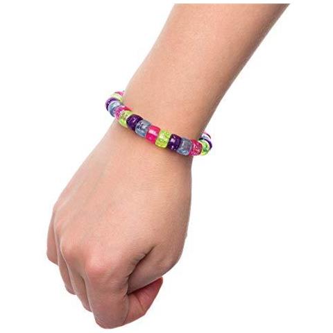 Ar306 Glitter Pony Beads-pack Di 380 Per I Bambini Di Creazione Di Gioielli Amicizia Bracciali E Arti E Mestieri Progetti Assortiti 5 Mm - Foto 2