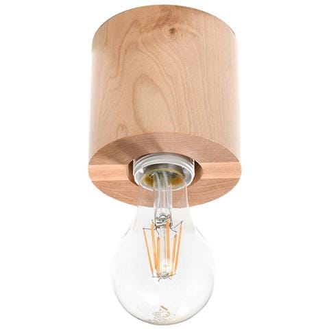 Downlight Da Superficie Flush Light In Legno Naturale E27 - Foto 1