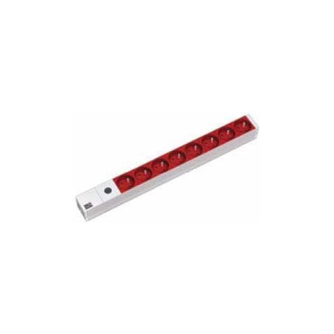 333.4101 8AC outlet (s) 1U Grigio, Rosso unità di distribuzione dell'energia (PDU) - Foto 1