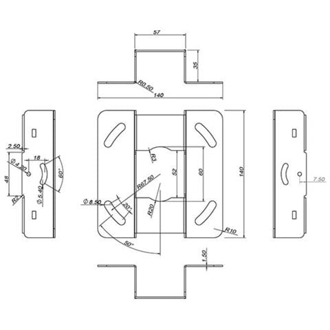 7 350 073 733 149 Soffitto Bianco supporto per proiettore - Foto 5