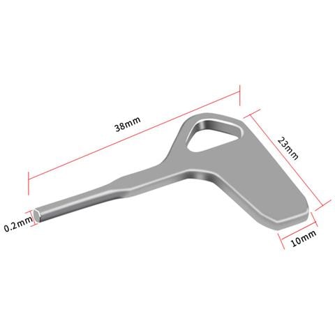 Cacciavite Per Fotocamera A Testa Piatta Per La Rimozione Della Piastra A Sgancio Rapido Da 1/4 Di Vite Silver - Foto 2