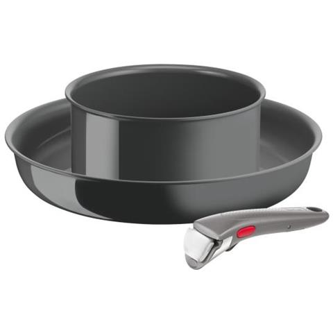 Tefal Ingenio Lot Di 3 Camere, Stufa A 28 Cm, Casseruola 18 Cm, Manico, Induzione, Ceramica, Realizzato In Francia, Rinnovato L2609302 - Foto 1