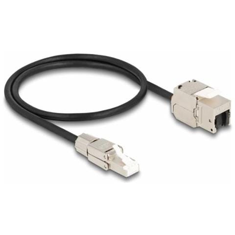 87204 Cavo Di Rete Nero, Argento 0,5 M Cat6a S /ftp (s-stp) - Foto 1