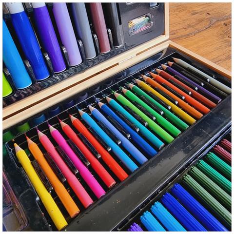 Set Pittura 180 Pz In Scatola Di Legno - Foto 2