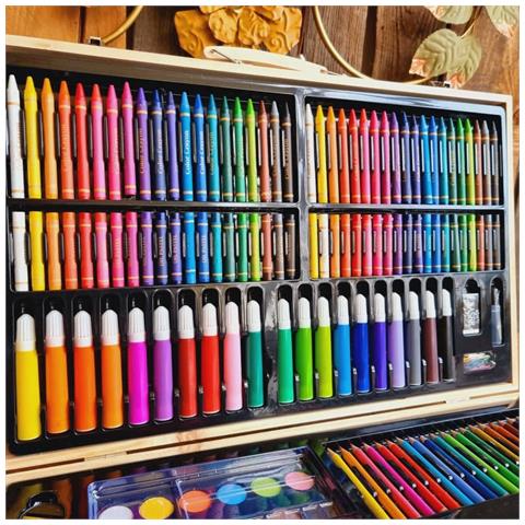 Set Pittura 180 Pz In Scatola Di Legno - Foto 7