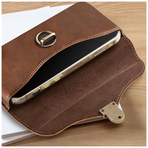 Custodia Da Cintura Orizzontale Per Smartphone 6,7'' Clip E Passanti - Foto 5