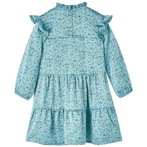 Abito Da Bambina A Maniche Lunghe Blu 128 - Foto 2