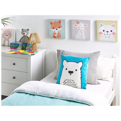 Set Di 2 Cuscini Waranasi Cotone 45 X 45 Cm Blu - Foto 1