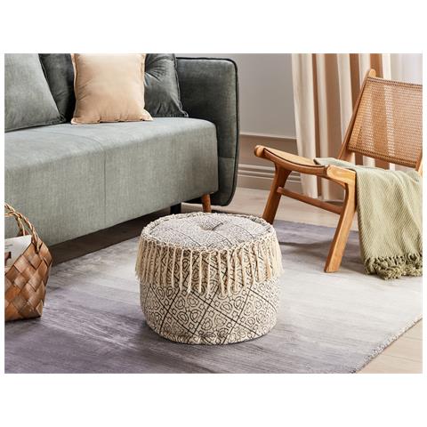 Pouf Sonati Cotone Beige - Foto 1