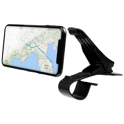 Supporto Auto Per Smartphone Regolabile Fissaggio Ventilazione, Nero - Foto 1