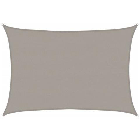 Vela Parasole 160 G /m Rettangolare Grigio Chiaro 5x7 M In Hdpe - Foto 1
