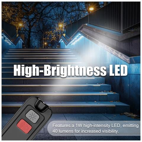 Allarme D'assalto 130 Db, Luce Led, Impermeabile Ip66 Black - Foto 5