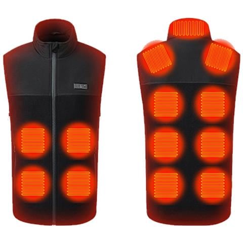 Gilet Riscaldato 13 Zone Di Riscaldamento Nero Xl /xxl - Foto 1